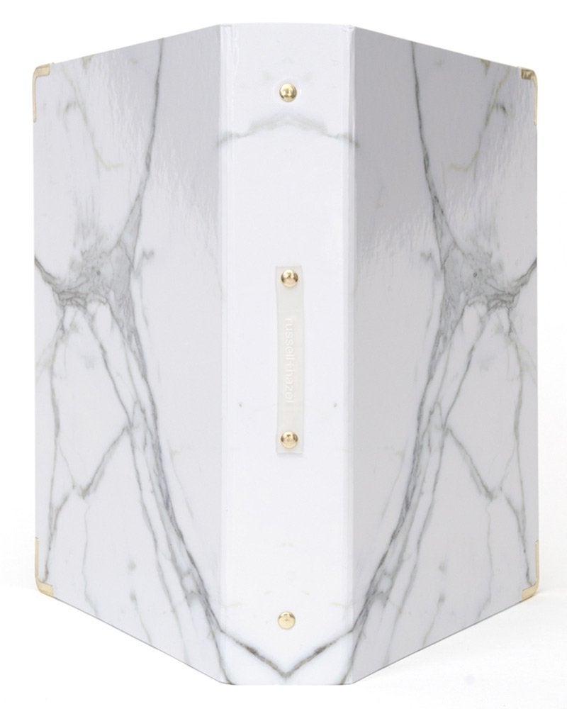 russell+hazel Marble Patent Signature 3 Ring Binder - Image 2